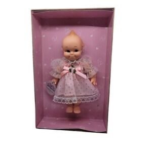 Rose O'Neill Original Kewpie Doll Goldberger Pink Glitter Dress Play & Display